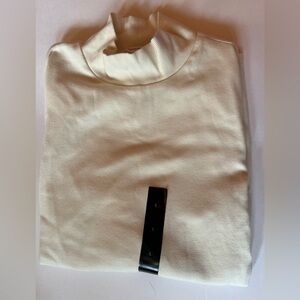 Banana Republic Off-White Ribbed Turtleneck